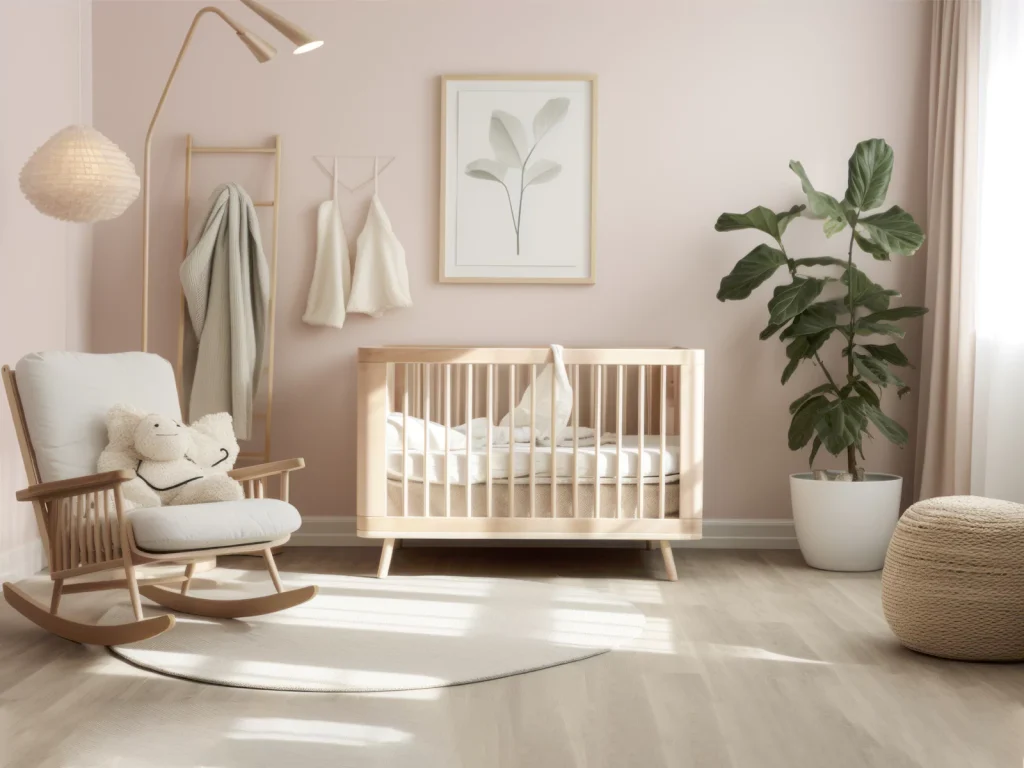 چیدمان مدرن اتاق نوزاد